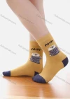 Wholesale Women's Casual Cute Bear Print Mid-calf Socks 10 Pairs - Liuhuamall