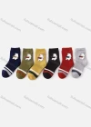Wholesale Women's Casual Cute Bear Print Mid-calf Socks 10 Pairs - Liuhuamall