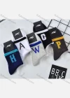 Wholesale Men's Casual Letter Print Mid-calf Socks 10 Pairs - Liuhuamall