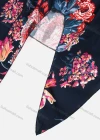 Wholesale Women's Summer Flower Print Crew Neck Asymmetrical Hem Ruffle Sleeve Top - Liuhuamall