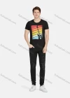 Wholesale Men's Casual Graphic Round Neck Short Sleeve Tee A1811# - Liuhuamall