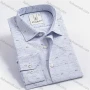 Wholesale Men's Collared Long Sleeve Button Down Allover Print Formal Shirt preview