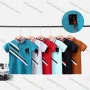 Wholesale Boy's Casual Striped & Letter Print Short Sleeve Modal Cotton Polo Shirt preview