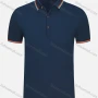 Wholesale Men's Striped Trim Slim Fit Short Sleeve Casual Sleeve Polo Shirt 980# preview
