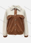 Wholesale Women's Casual Corduroy Splicing Fluff Button Down Fluffy Jacket - Liuhuamall