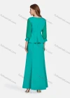 Wholesale Women's Elegant Lace Sleeve Ruffle Hem Rhinestone Blouse 2-piece Set 3445# - Liuhuamall