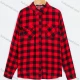 Wholesale Women's Gingham Collared Long Sleeve Button Down Dual Pockets Casual Shirt A3086# Red Guangzhou Clothing Wholesale Market & Suppliers -LIUHUAMALL