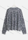 Wholesale Women's Casual Crew Neck Long Sleeve Distressed Knit Sweater A509# - Liuhuamall