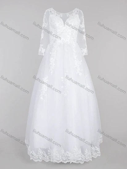 Wholesale Women's Glamorous Embroidery Sweetheart Sequin Appliques Corset Bodice Classic Tulle Wedding Dress