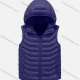 Wholesale Kids Casual Hooded Zipper Pockets Thermal Puffer Jacket Vest Navy Clothing Wholesale Market Liuhua