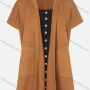 Wholesale Women's Plain Seam Open Front Hooded Pocket Cardigan preview