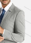 Wholesale Men's Striped Lapel Collar Blazer&Pants Slim Fit Suit Set - Liuhuamall