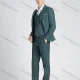 Wholesale Men's Formal Lapel Slim Fit Plaid Print Pockets Single Breasted Waistcoat & Suit Jacket 3 Piece Suit Set 2# Clothing Wholesale Market Liuhua