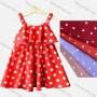 Wholesale Girls Causal Round Neck Sleeveless Polka Dot Tiered Tank Dress preview