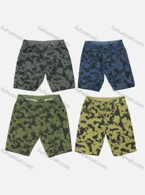 Wholesale Men's Casual Camouflage Straight Leg Pockets Shorts, LIUHUA CLOTHING WHOLESALE