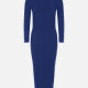 Women's 2-Piece Round Neck Long Sleeve Top & Bodycon Skirt Plain Sets B720# Clothing Wholesale Market -LIUHUA