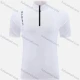 Wholesale Men's Athletic Workout Letter Mock Neck Quarter Zip Short Sleeve Top R001# White Clothing Wholesale Market Liuhua