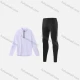 Wholesale Men's Athletic Workout Plain Mock Neck Quarter Zip Long Sleeve Top & Running Leggings R012# White Clothing Wholesale Market Liuhua