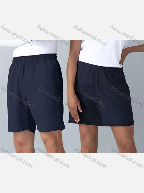 Wholesale Men's Athletic Workout Plain Elastic Waist Shorts Ss001#