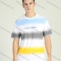 Wholesale Men's Colorblock Short Sleeve Round Neck Letter Print T Shirt preview