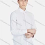 Wholesale Men's Casual Collared Long Sleeve Button Down Plain Shirt 730-1# preview