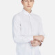 Men's Casual Collared Long Sleeve Button Down Plain Shirt 730-1# White Clothing Wholesale Market -LIUHUA
