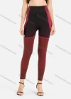 Wholesale Women's Casual High Waist Elastic Colorblock Cropped Leggings - Liuhuamall