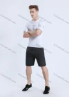Wholesale Men's Athletic Workout Breathable Quick Dry Fitness Short Sleeve T-shirt JS12018# - Liuhuamall