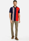 Wholesale Men's Short Sleeve Contrast Color Modern Polo Shirt - Liuhuamall
