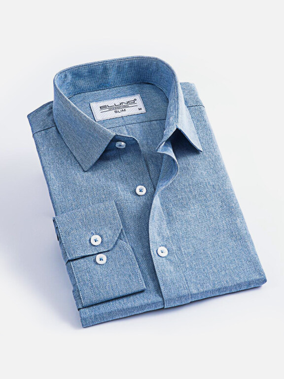 Men's Formal Long Sleeve Button Front Plain Shirts, Clothing Wholesale Market -LIUHUA, All Categories