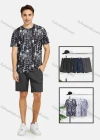 Wholesale Men's Casual Crew Neck Short Sleeve Allover Print T-shirts - Liuhuamall