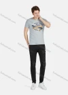 Wholesale Men's Casual Graphic Round Neck Short Sleeve Tee A1812# - Liuhuamall