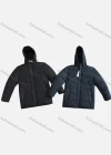 Wholesale Men's Casual Plain Warm Hood Zip Pockets Puffer Coat - Liuhuamall
