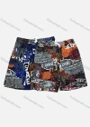 Wholesale Men's Casual Drawstring Splicing Graphic Flap Pockets Shorts 1523# - Liuhuamall