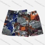 Wholesale Men's Casual Drawstring Splicing Graphic Flap Pockets Shorts 1523# preview