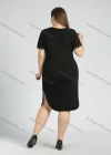 Wholesale Women's Plus Size Casual Crew Neck Short Sleeve Embroidery Knee Length Dress - Liuhuamall