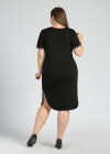 Wholesale Women's Plus Size Casual Crew Neck Short Sleeve Embroidery Knee Length Dress - Liuhuamall