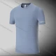 Wholesale Men's Athletic Workout Plain Short Sleeve Round Neck Tee MT21403# Light Slate Gray Clothing Wholesale Market Liuhua