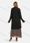 Wholesale Women's Round Neck Sleeveless Argyle Folkloric Print Maxi Dress Without Cardigan - Liuhuamall