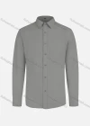Wholesale Men's Business Plain Long Sleeve Shirt - Liuhuamall