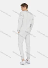Wholesale Men's Casual Round Neck Flap Pocket Zipper Plain Sweatshirt & Ankle-Tie Pants 2-Piece Set 2230# - Liuhuamall