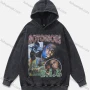 Wholesale Men's Fashion 100%Cotton Graphic Distressed Long Sleeve Hoodie Pullover Sweatshirt SML23# preview