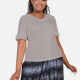 Women's Plus Size Plain V Neck Ruffle Sleeve Appliques Buckle Ring Blouse 3# Clothing Wholesale Market -LIUHUA