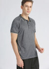 Wholesale Men's Sporty Collared Short Sleeve Quick-dry Breathable Polo Shirt - Liuhuamall