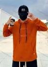 Wholesale Men's Casual Letter Print Drawstring Long Sleeve Kangaroo Pocket Hoodie - Liuhuamall