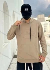 Wholesale Men's Casual Letter Print Drawstring Long Sleeve Kangaroo Pocket Hoodie - Liuhuamall