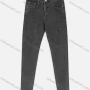 Wholesale Women's Casual Plain Frayed Raw Hem Ripped Straight Leg Wash Ankle Jeans preview