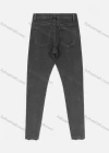 Wholesale Women's Casual Plain Frayed Raw Hem Ripped Straight Leg Wash Ankle Jeans - Liuhuamall