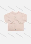 Wholesale Baby's Plain Long Sleeve Round Neck Button Front Sweater Cardigan - Liuhuamall