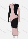 Wholesale Women's Plain Slim Fit Long Sleeve Hoodie Bodycon Midi Dress D0B3710G# - Liuhuamall